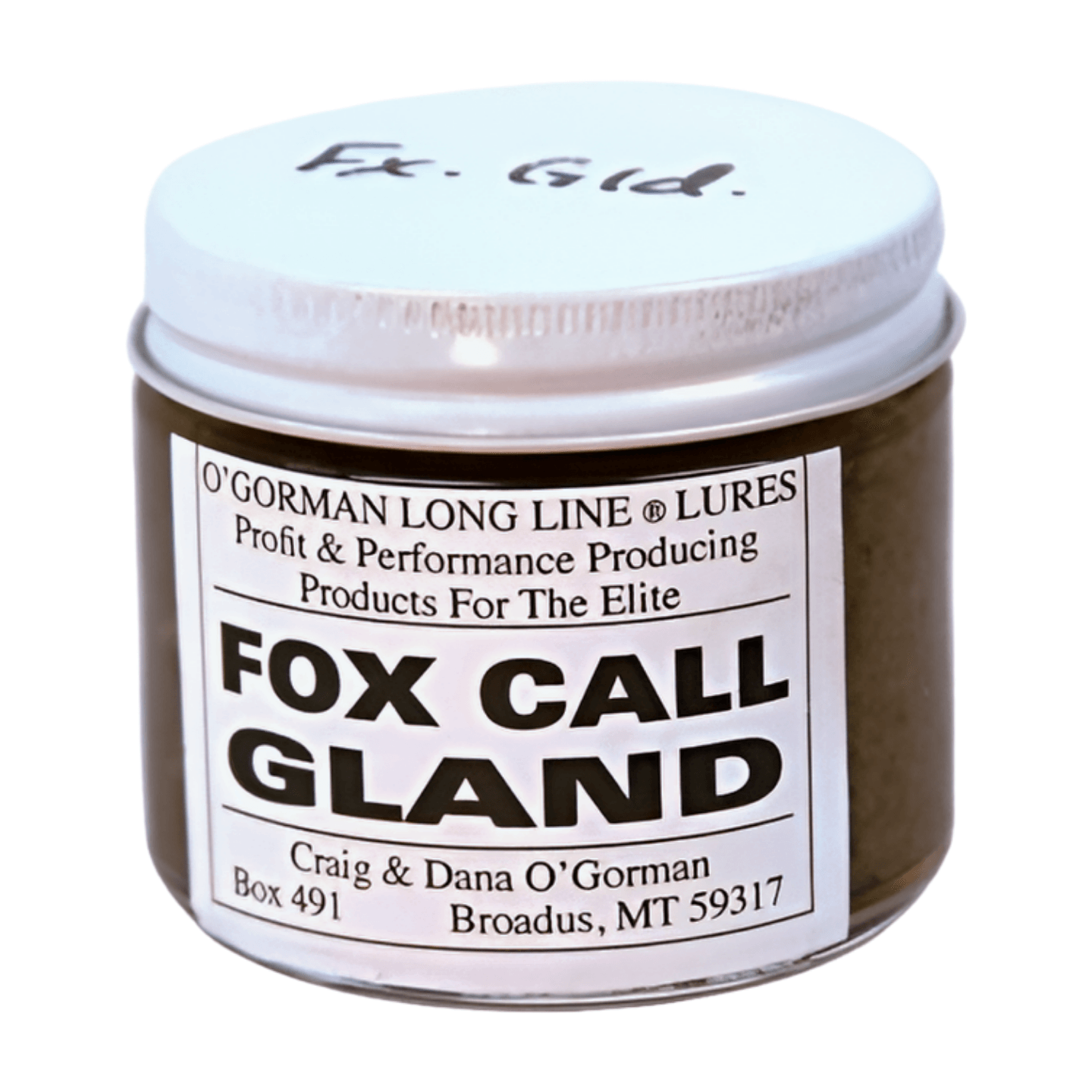 Red Fox Gland Lure O'Gormans Lures IronTrail Trapline Supply, LLC