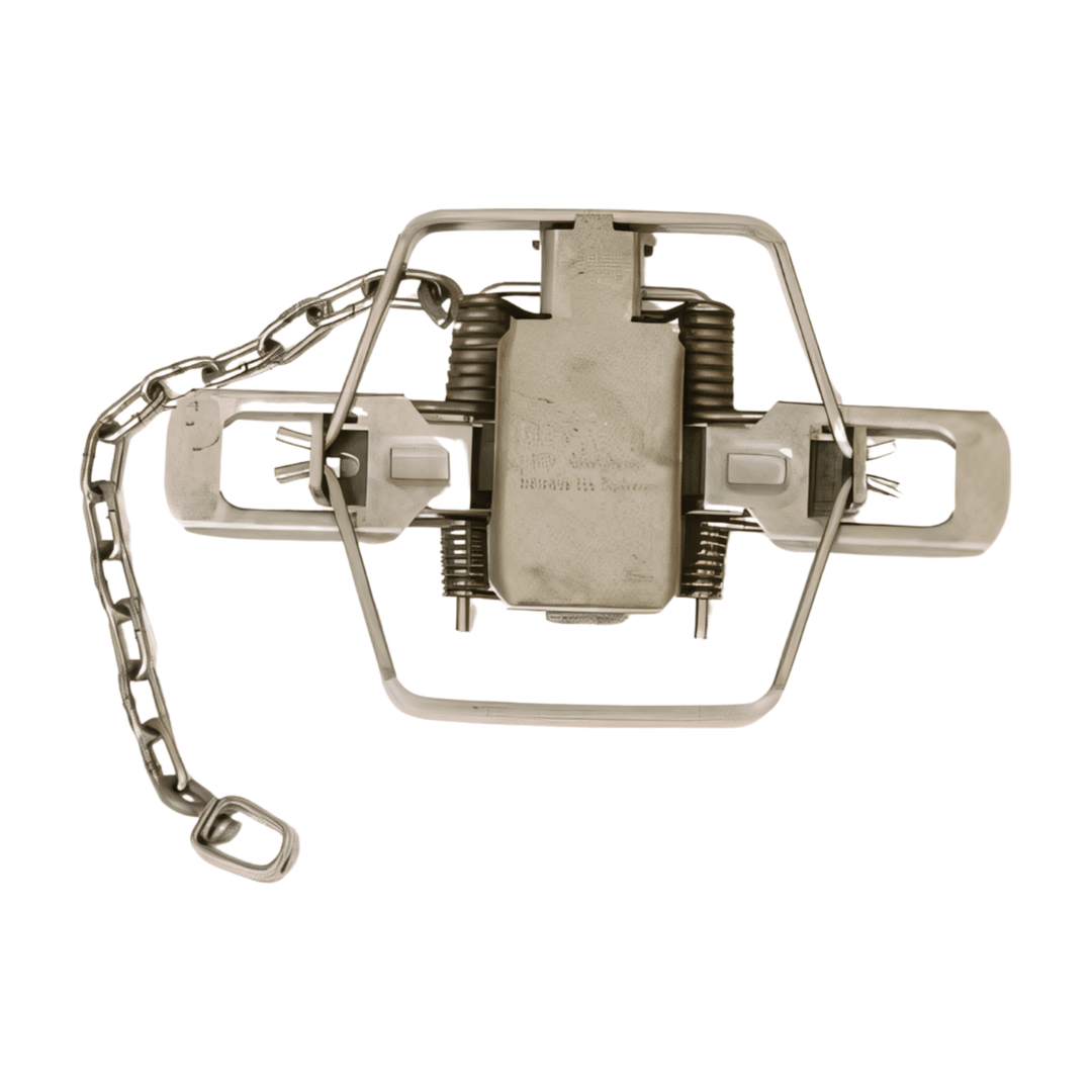 Bridger #3 Dogless Offset Coil Spring Foothold Trap – Coyote & Fox Trapping, 2-Pack