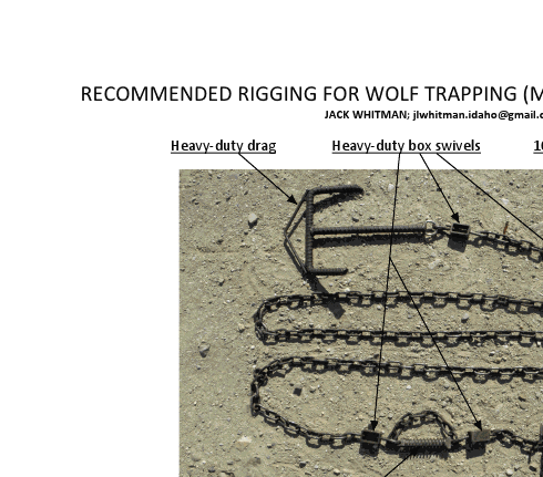 Wolf Drag Chain Setup - Jack Whitman – IronTrail Trapline Supply, LLC