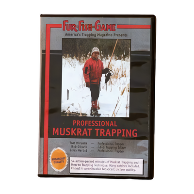 Professional Muskrat Trapping - Fur Fish & Game - DVD