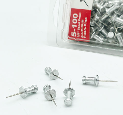 Push Pins - Aluminum Steel Point